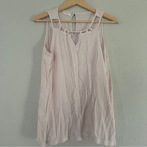 🦋 Maurices Blush Pink Sleeveless Tank Top Blouse Summer Casual XL